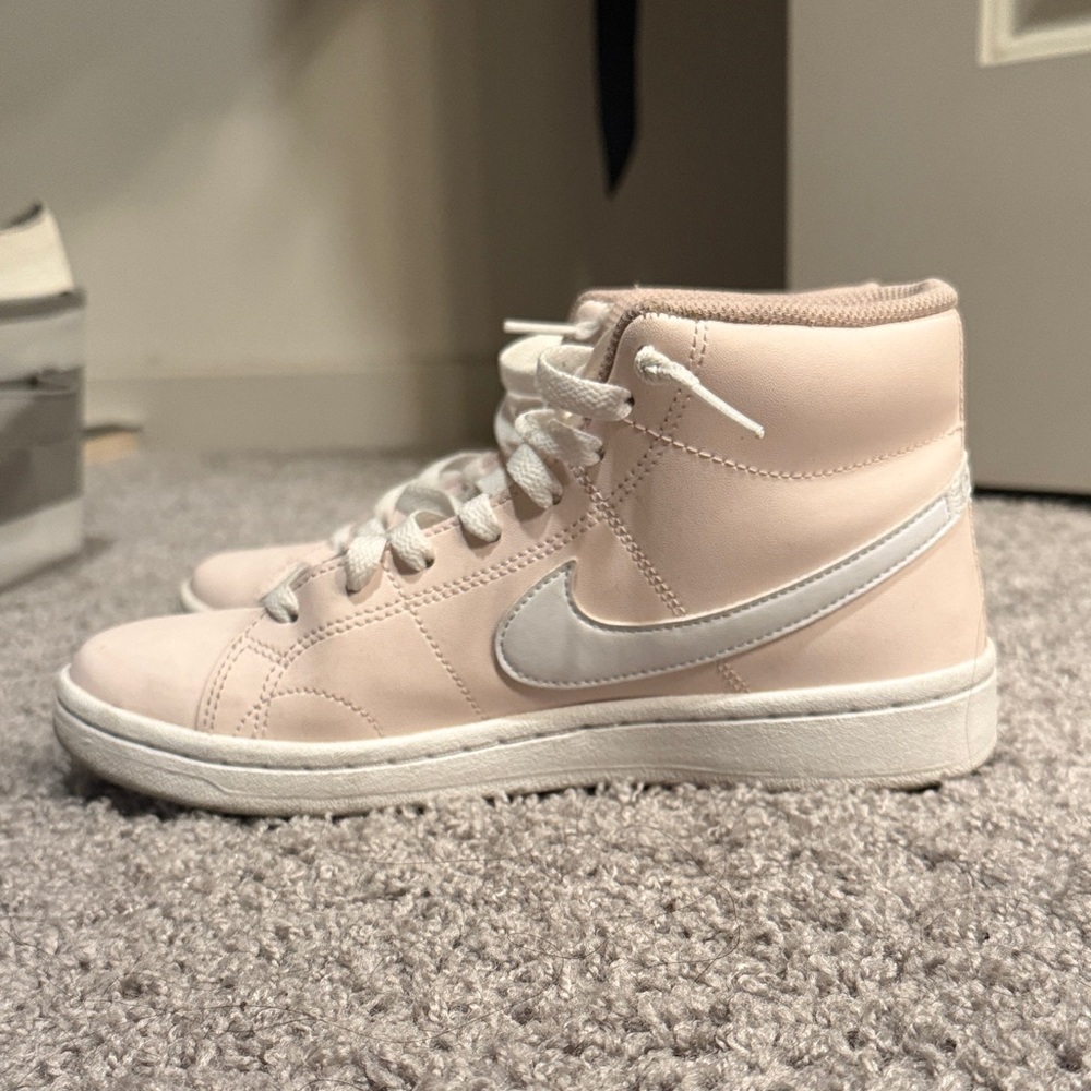 Nike Blush Pink High-Tops with White Accents